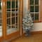 4ft. Pre-Lit Snowy Morgan Spruce Entrance Artificial Christmas Tree, Clear Lights